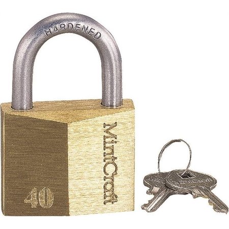 PROSOURCE Padlock Brass 13/16 Wdth Shkl HD10040-3L